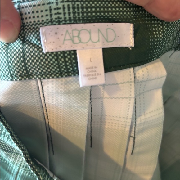 NWT Abound Pleated Mini Skirt in Green Plaid, size Large - Picture 4 of 6